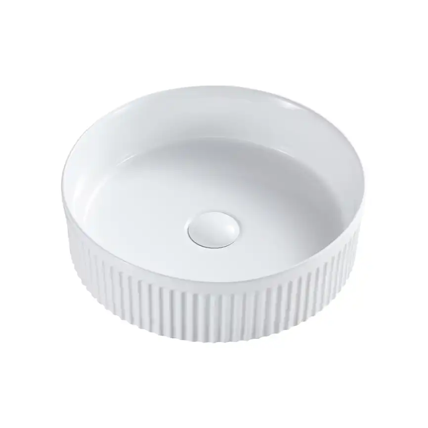 Раковина AVS Соло 36x36 белая, рифленая фото 1