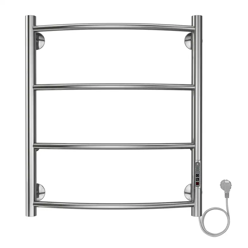 Полотенцесушитель электрический 50х60 Azario VERONA П4 AZ04856, диммер справа, Хром фото 1