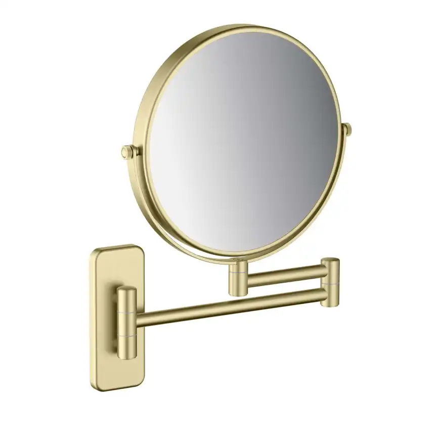 Зеркало косметическое Aquatek AQ4911BG настенное 5х, Золото матовое фото 1