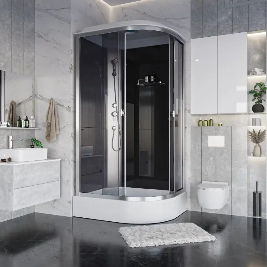 Душевая кабина Niagara Eco 120х80х215 E120/80/26L/TN средний поддон, без гидромассажа фото 3