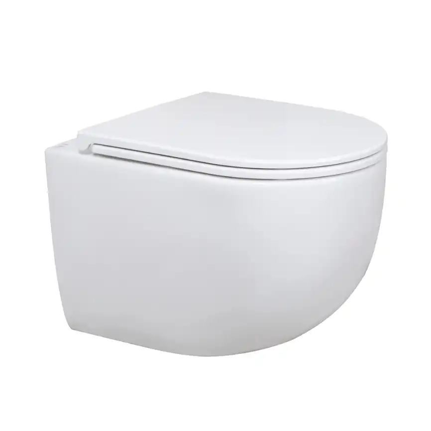 Унитаз подвесной AVS Спутник 801-0038-P-T2-GW безободковый, со смывом Торнадо, белый фото 3