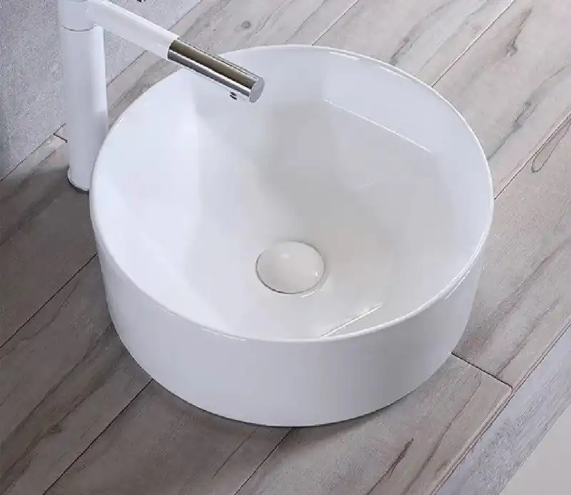 Раковина накладная CeramaLux 410х410х140 9425, цвет Белый фото 5