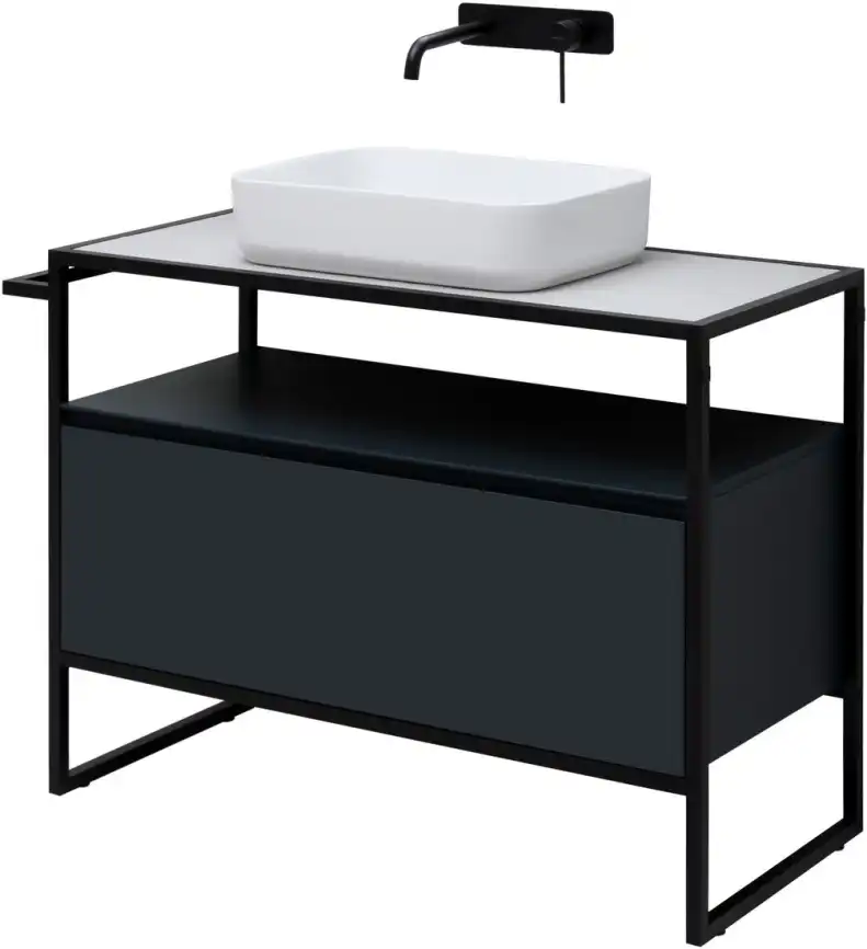 Тумба под раковину Allen Brau Priority 100 1.31003.AM антрацит матовый фото 5