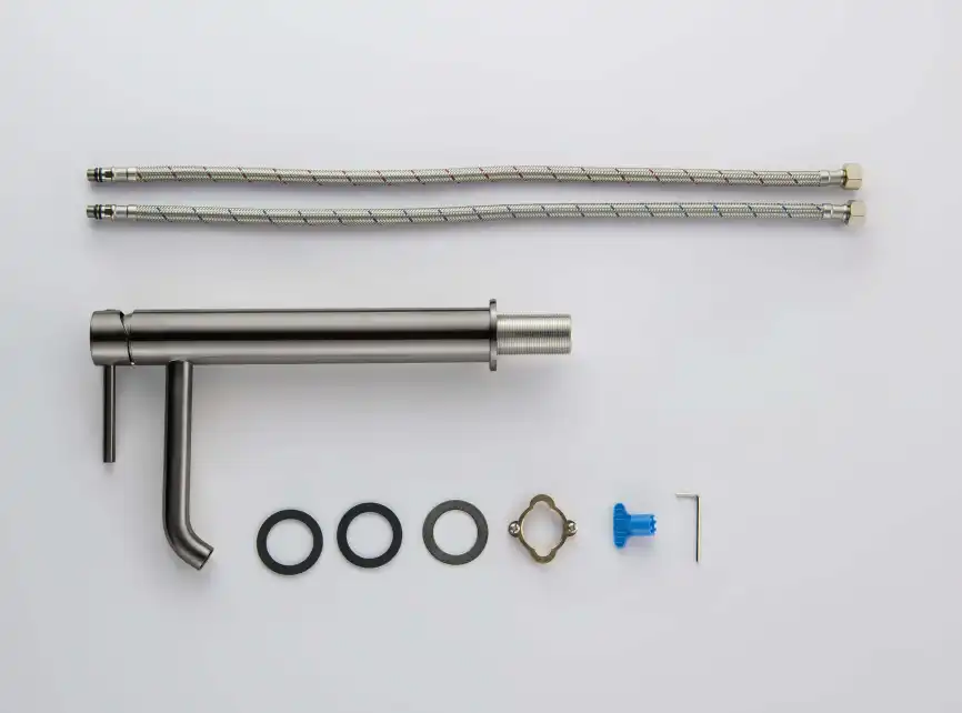 Смеситель для раковины Aquatek Европа AQ1304BGM, Оружейная сталь фото 5