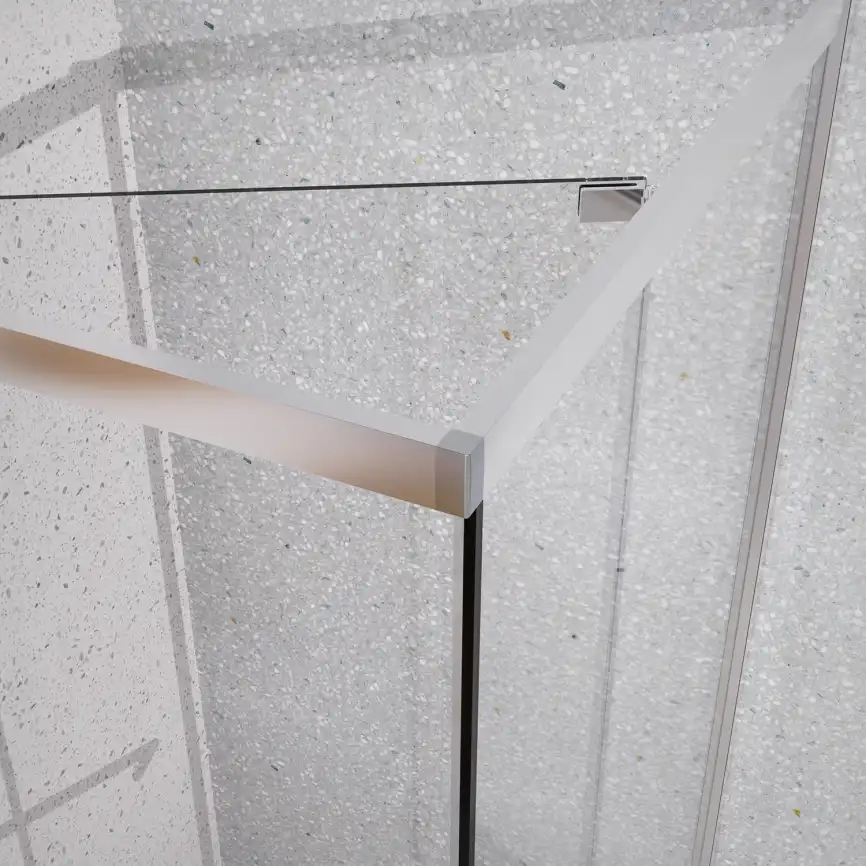 Душевой уголок Azario 100х100 AZ-L47-100-MGR-CL, профиль графит матовый, стекло Прозрачное фото 5