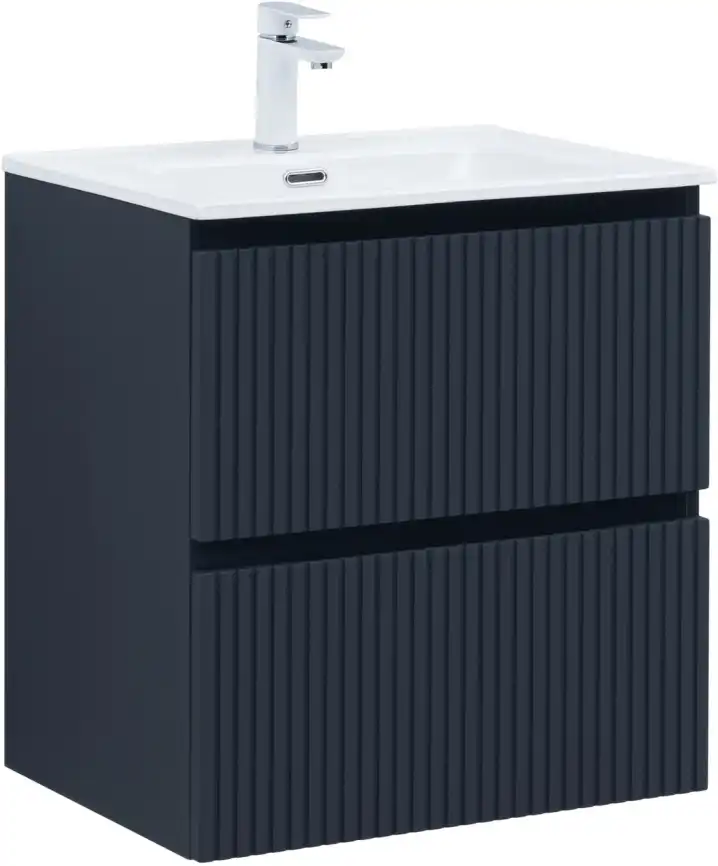 Тумба под раковину Aquanet Джейн (Flat) 60 маренго, подвесная, 335427 фото 1