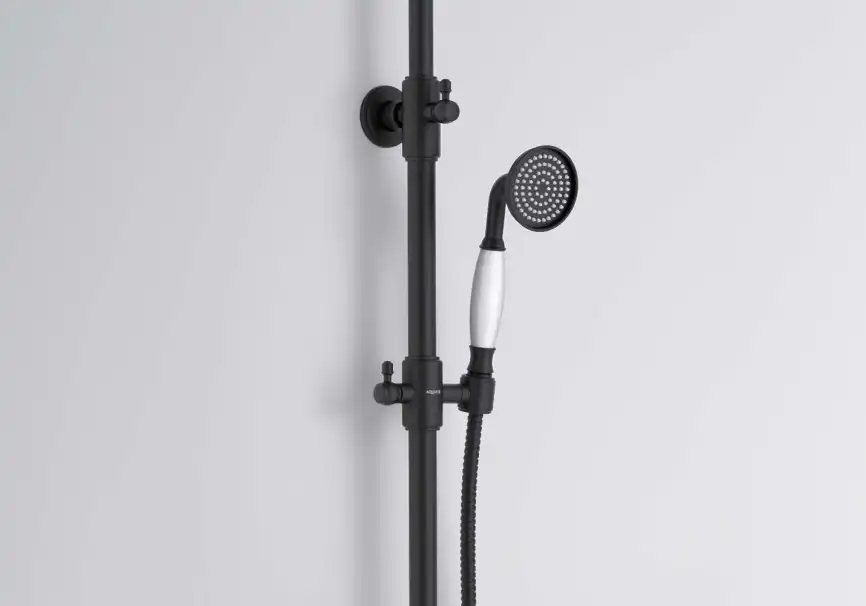 Душевая система Aquatek КЛАССИК AQ2543MB с термостатом, Черный матовый фото 8