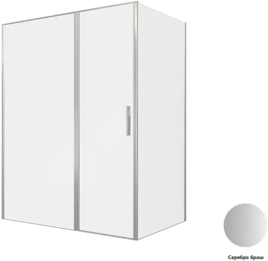 Душевой уголок Allen Brau Priority 160x100 3.31038.BA + 3.31047.BA серебро браш фото 1