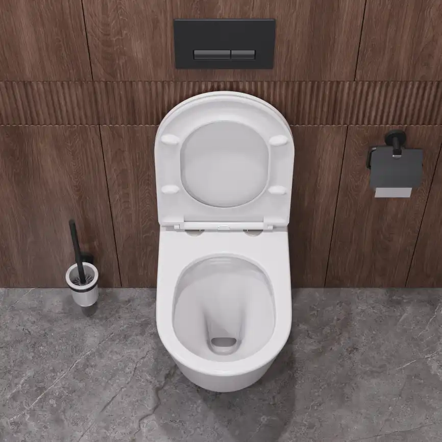 Подвесной унитаз CEZARES LINER CZR-3808-53-TH-TOR/SC, со смывом TORNADO, с сиденьем микролифт фото 15