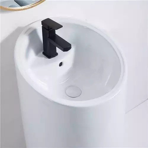 Раковина CeramaLux P7030L 455х470х970 Напольная цвет Белый фото 4
