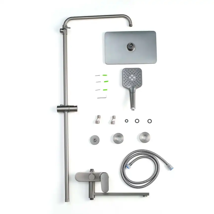 Душевая система Aquatek НИКА AQ2840BGM, Оружейная сталь фото 7
