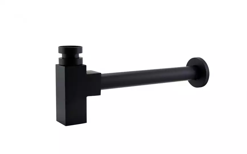 Сифон для раковины BelBagno BB-SMQ2-NERO Черный фото 1