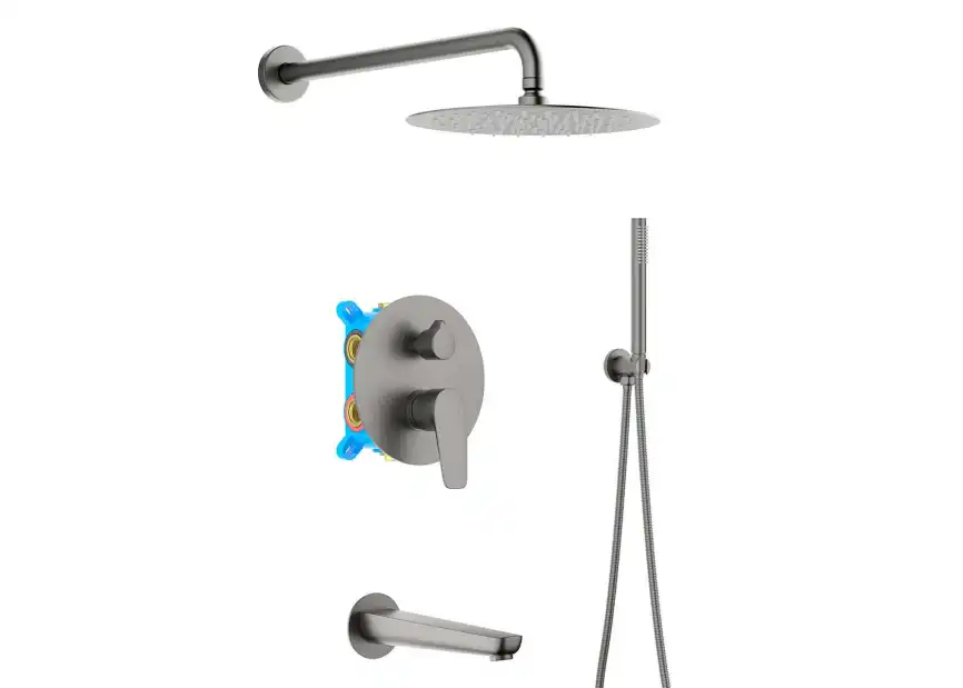 Душевая система Aquatek Бетта AQ1173BGM, Оружейная сталь фото 4