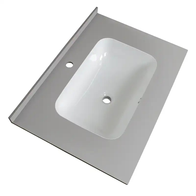 Раковина мебельная AVS Шарм 80x56 белая/серая фото 4