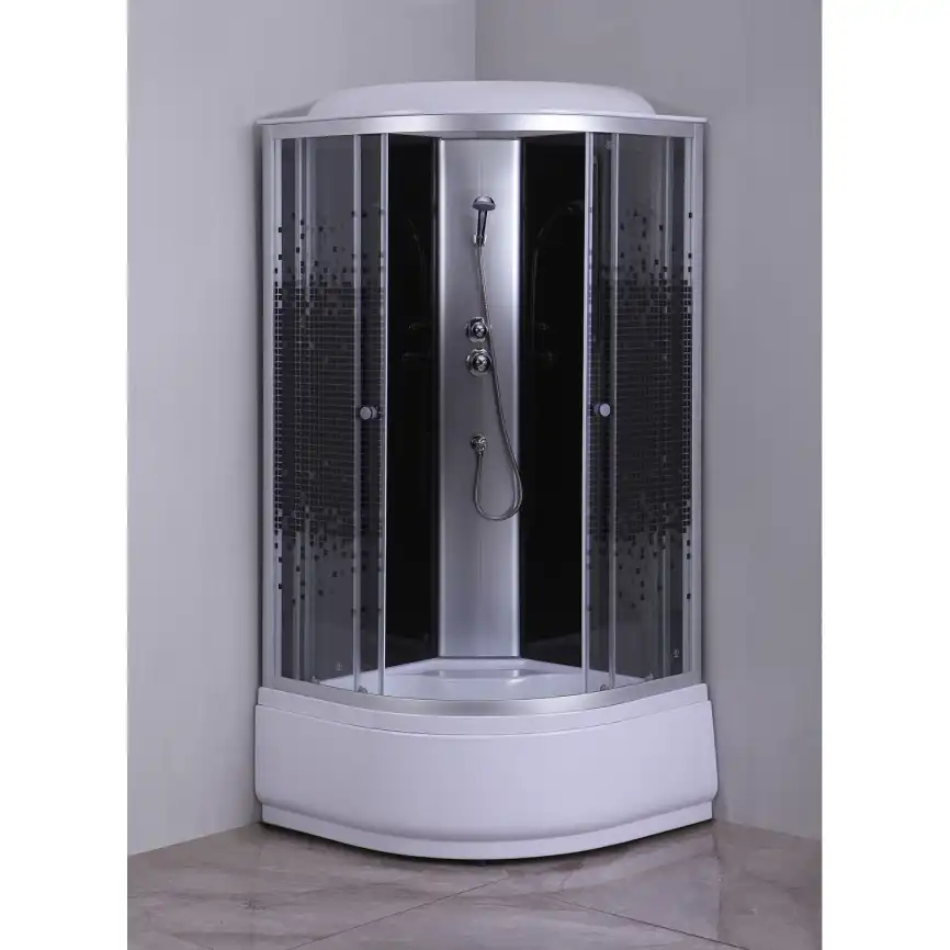 Душевая кабина Loranto 80х80 CS-6680K 80*80*215, средний поддон, цвет профиля хром фото 3