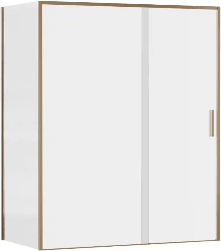 Душевой уголок Aquanet Pleasure Evo 160x80 AE65-160x80-GBT профиль золото-никель браш, прозрачное стекло фото 1