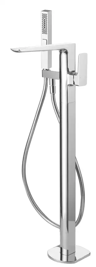 Напольный смеситель для ванны Allen Brau Infinity 5.21009-00, однорычажный, с внутренней частью, Хром фото 1