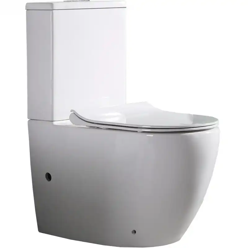 Унитаз-компакт CeramaLux NS-2176 с бачком и сидением микролифт Белый фото 1
