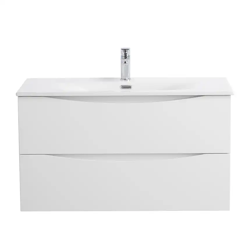 Тумба под раковину BelBagno MARINO-CER-N-800-2C-SO-BO-P подвесная Bianco Opaco фото 1