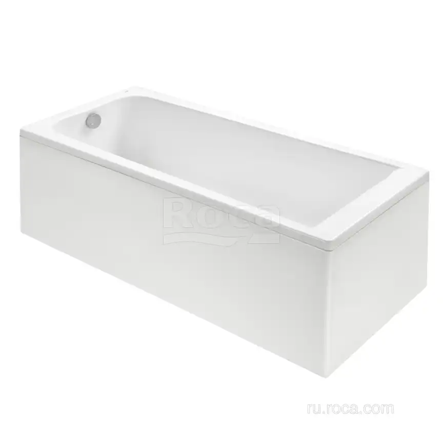Акриловая ванна Roca Elba 160х75 248619000 прямоугольная, Белая фото 2