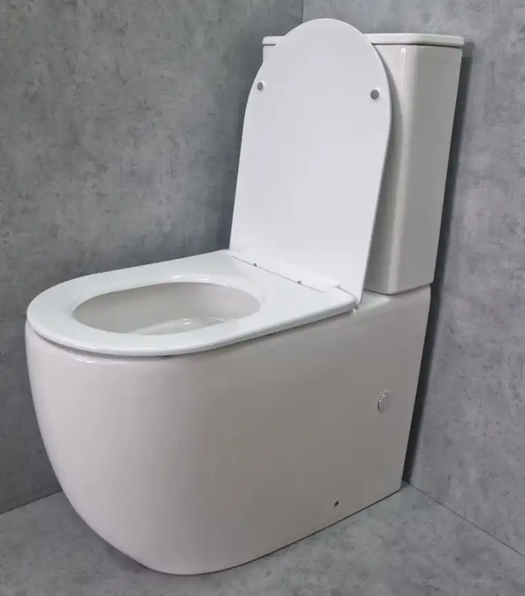 Унитаз-компакт CeramaLux TR2177 Tornado смыв торнадо, безободковый, Белый фото 6