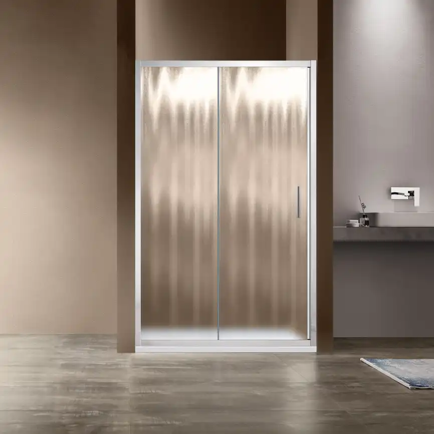 Душевая дверь Vincea Garda 100 VDS-1G100CH, раздвижная, профиль хром, стекло шиншилла фото 1