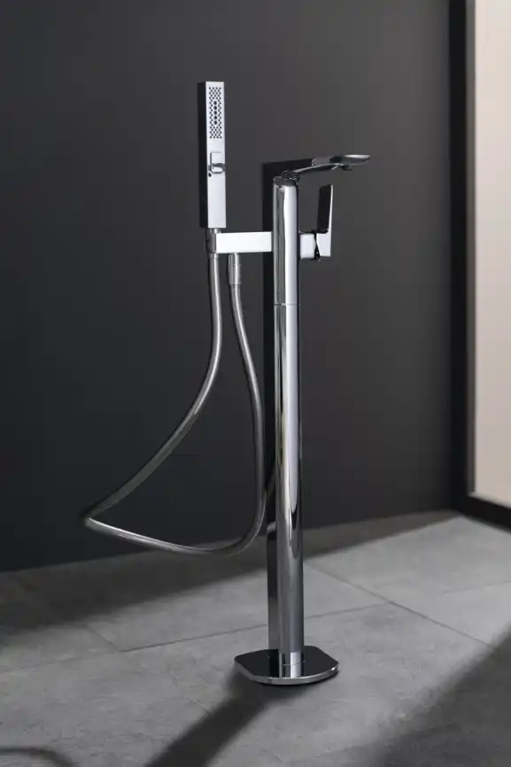 Напольный смеситель для ванны Allen Brau Infinity 5.21009-00, однорычажный, с внутренней частью, Хром фото 8