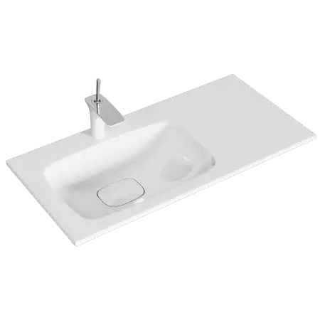 Тумба с раковиной подвесная Aqwella 5 Stars Accent 90 см, ACC0109LDZ, цвет Дуб золотой фото 3