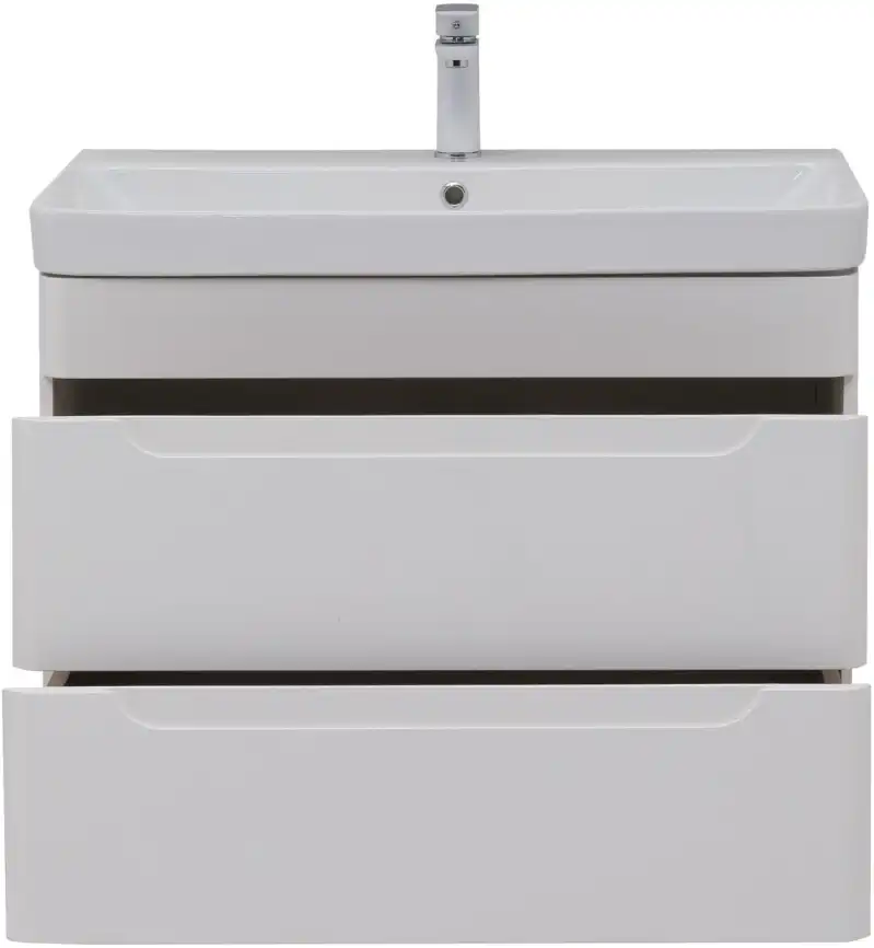 Тумба под раковину Aquanet София 80 белый глянец (2 ящика) 274002 фото 8