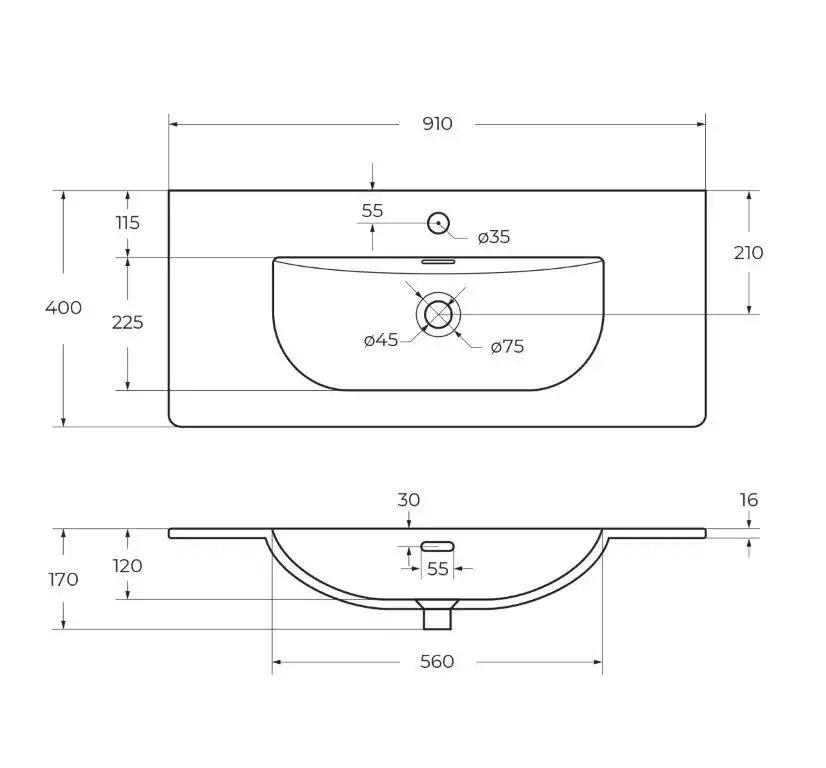 Тумба под раковину BelBagno UNO-MINI-900-2C-SO-AO подвесная, Голубой Матовый фото 14