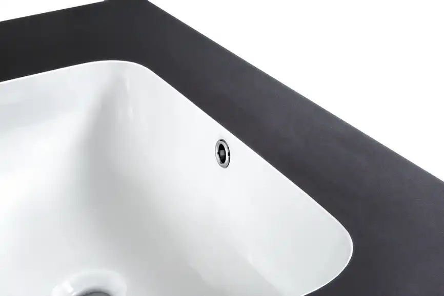 Раковина мебельная AVS Шарм 100x56 белая/черная фото 5