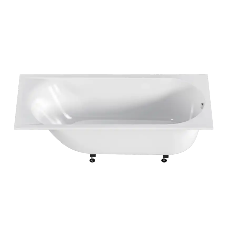 Ванна из искусственного мрамора Bas Афина 180х80, белый глянец фото 3