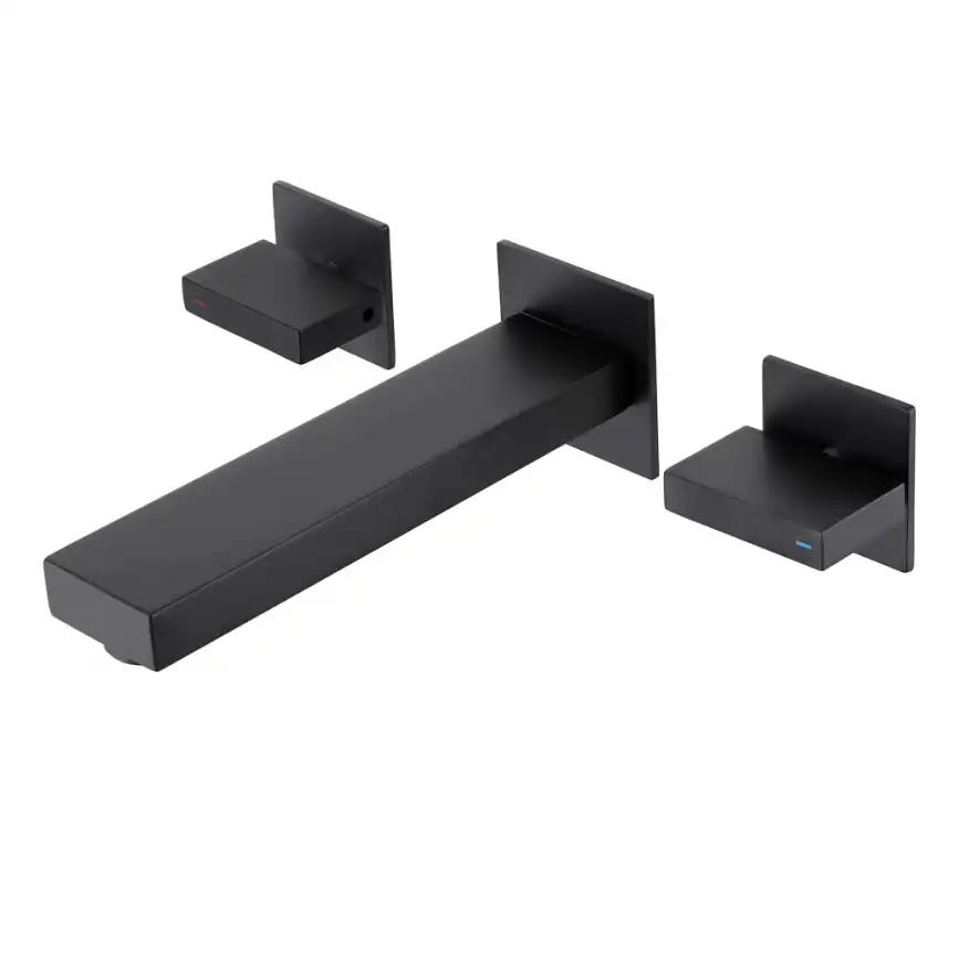 Смеситель для раковины Abber Daheim AF82122B встраиваемый, с внутренней частью, Черный матовый фото 1