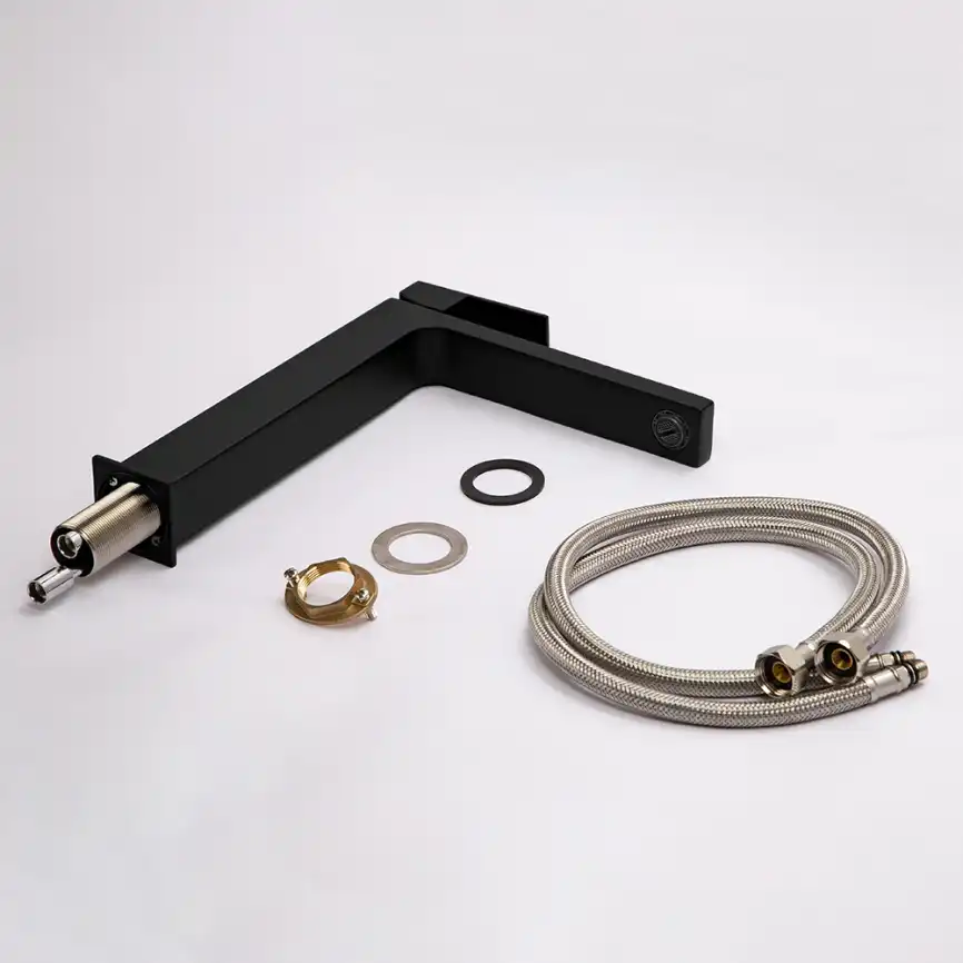 Смесители для раковины AVS Cube 811-201-MB высокий, черный матовый фото 8