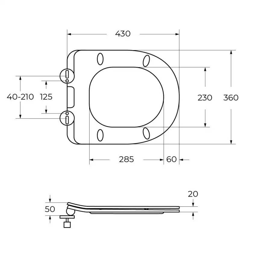 Унитаз подвесной BelBagno UNO 2.0 BB7306CHR/SC безободковый с сиденьем фото 11