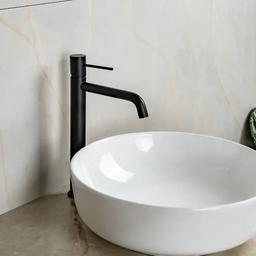 Смесители для раковины AVS Slimmer 811-101-MB высокий, черный матовый фото 8