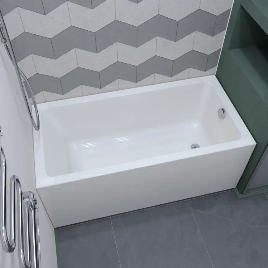 Акриловая ванна Radomir Джоанна 140х70 (2-01-0-0-1-252Р), на каркасе, белая фото 5
