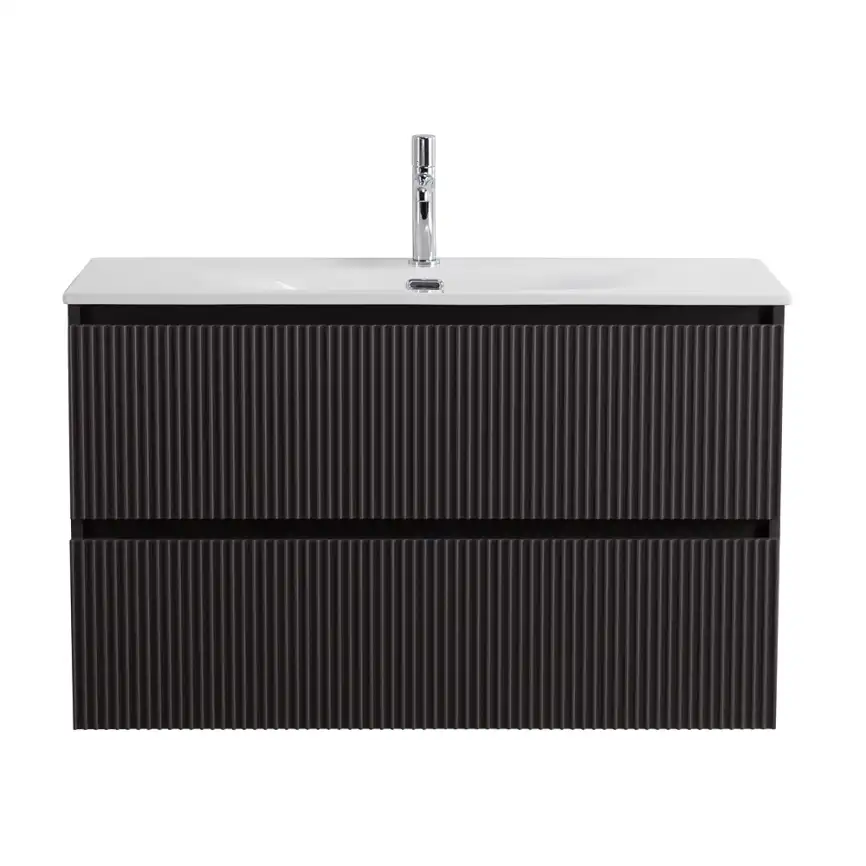 Тумба под раковину BelBagno UNO-MINI-1000-2C-SO-GSO подвесная, Темно-Серый Матовый фото 1