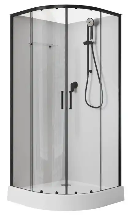 Душевая кабина Aquanet Passion EVO 100R Black 100x100 фото 1