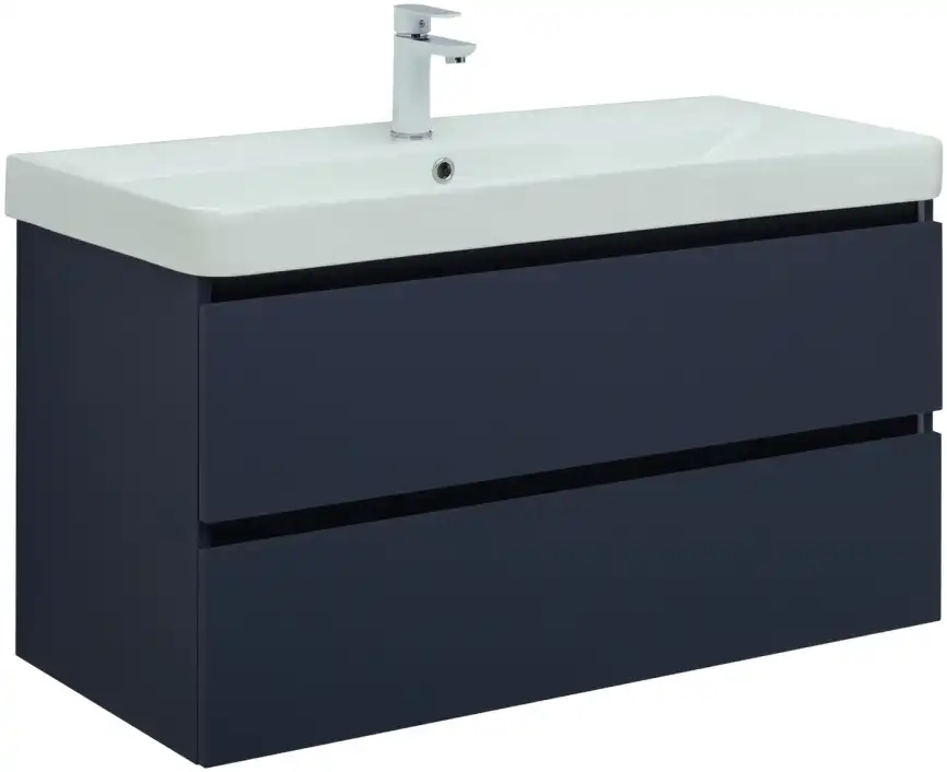 Тумба под раковину Aquanet Вега 2.0 100 маренго, подвесная, 337945 фото 1