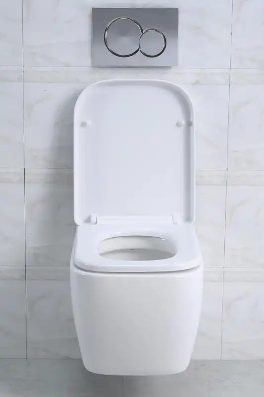 Подвесной унитаз BelBagno VENETO BB132CHR, безободковый, Белый фото 5