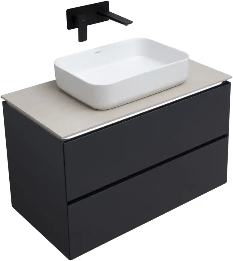 Тумба под раковину Allen Brau Infinity 85 1.21001.AM антрацит матовый фото 8
