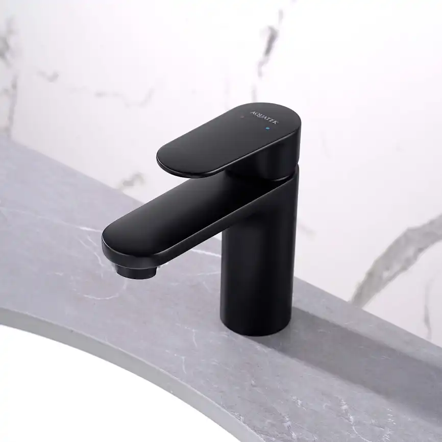 Смеситель для раковины Aquatek Ника AQ1810MB, Черный матовый фото 8