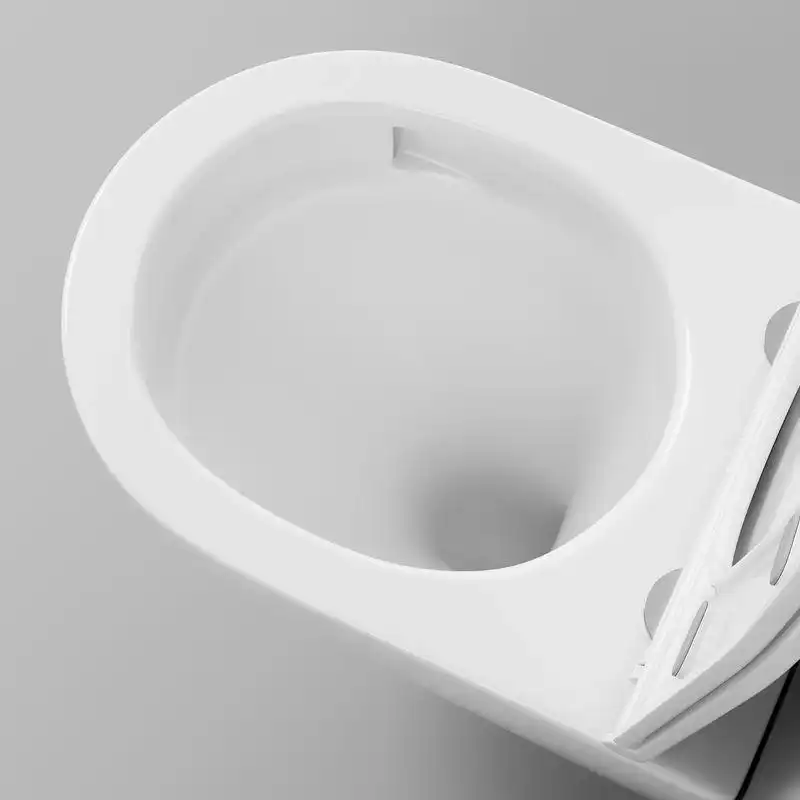 Подвесной унитаз Grossman GR-4455SQC безободковый, смыв торнадо, Белый глянцевый фото 8