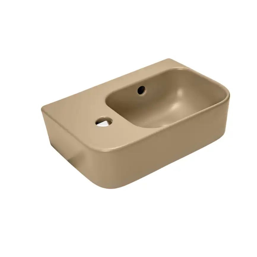 Рукомойник AVS Грэйс 37x25 R, бежевый матовый фото 1