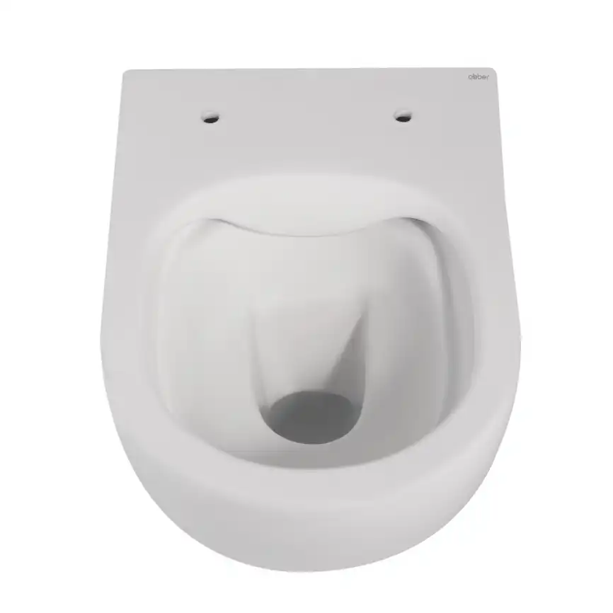 Подвесной унитаз ABBER Bequem AC1100MW белый матовый, безободковый, с сиденьем микролифт фото 9