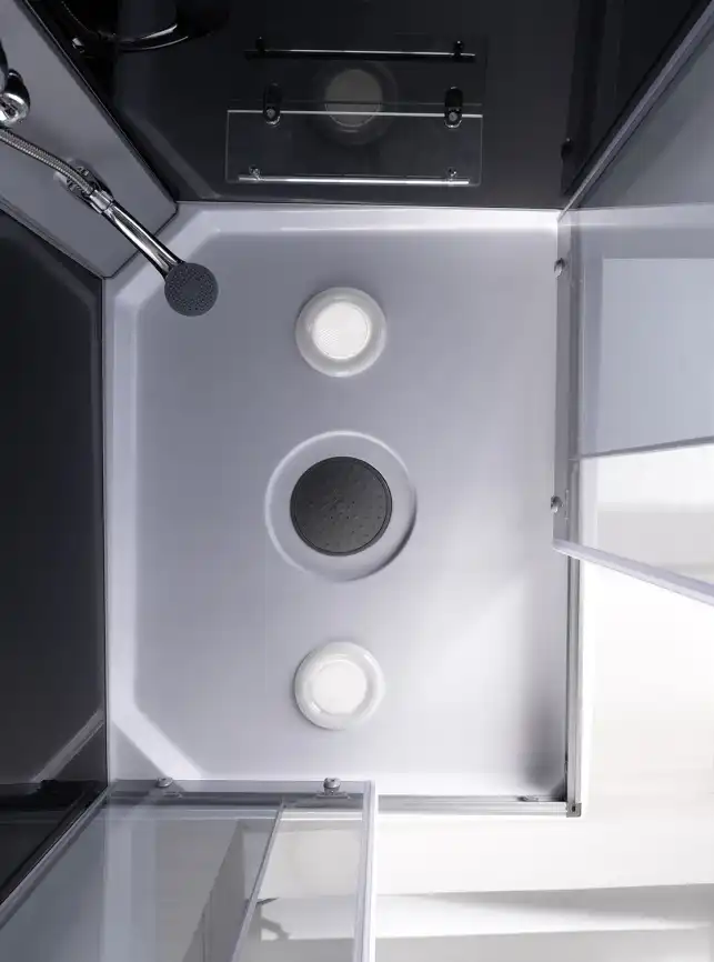 Душевая кабина Loranto 100х80 CS-5180-13R G, низкий поддон, цвет профиля сатин фото 7