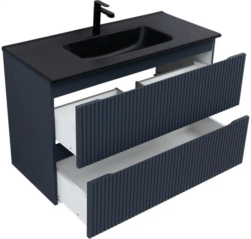 Тумба под раковину Aquanet Джейн (Flat) 100 маренго, подвесная, 335431 фото 14