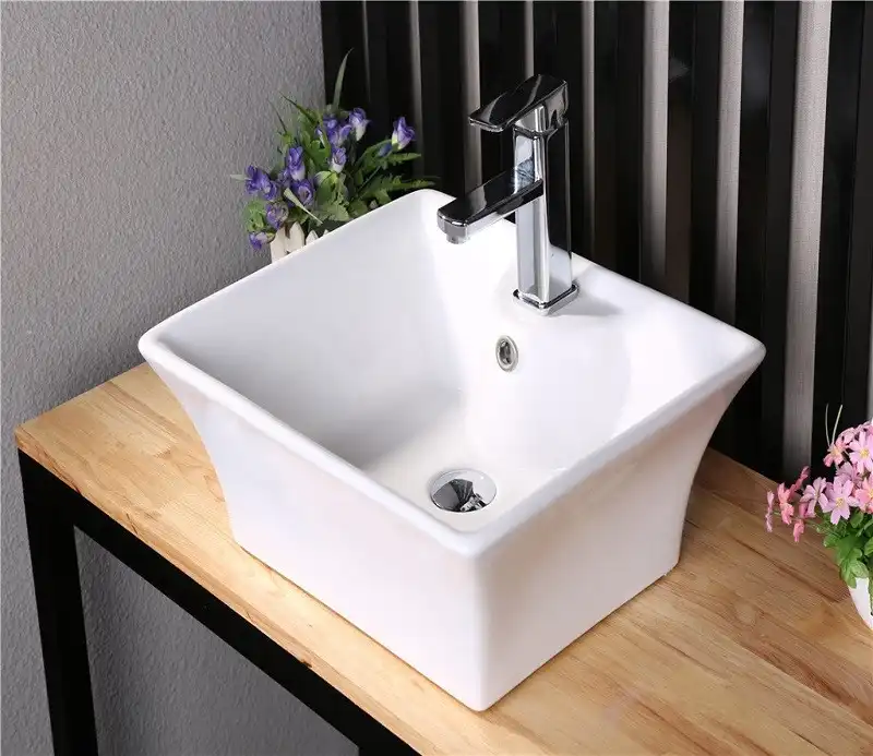 Раковина накладная CeramaLux 500х415х200 9108, цвет Белый фото 6