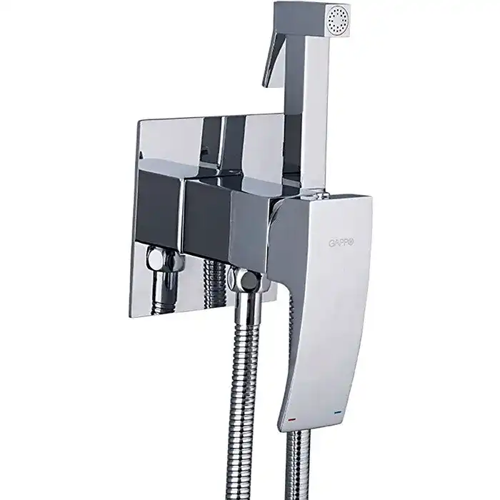 Гигиенический душ со смесителем Gappo G7207-1 встраиваемый, Хром фото 2